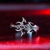 Yin Taifei Retro Douluo Continent Tang San Asura God Demon Sword Thai Silver Anime Ring