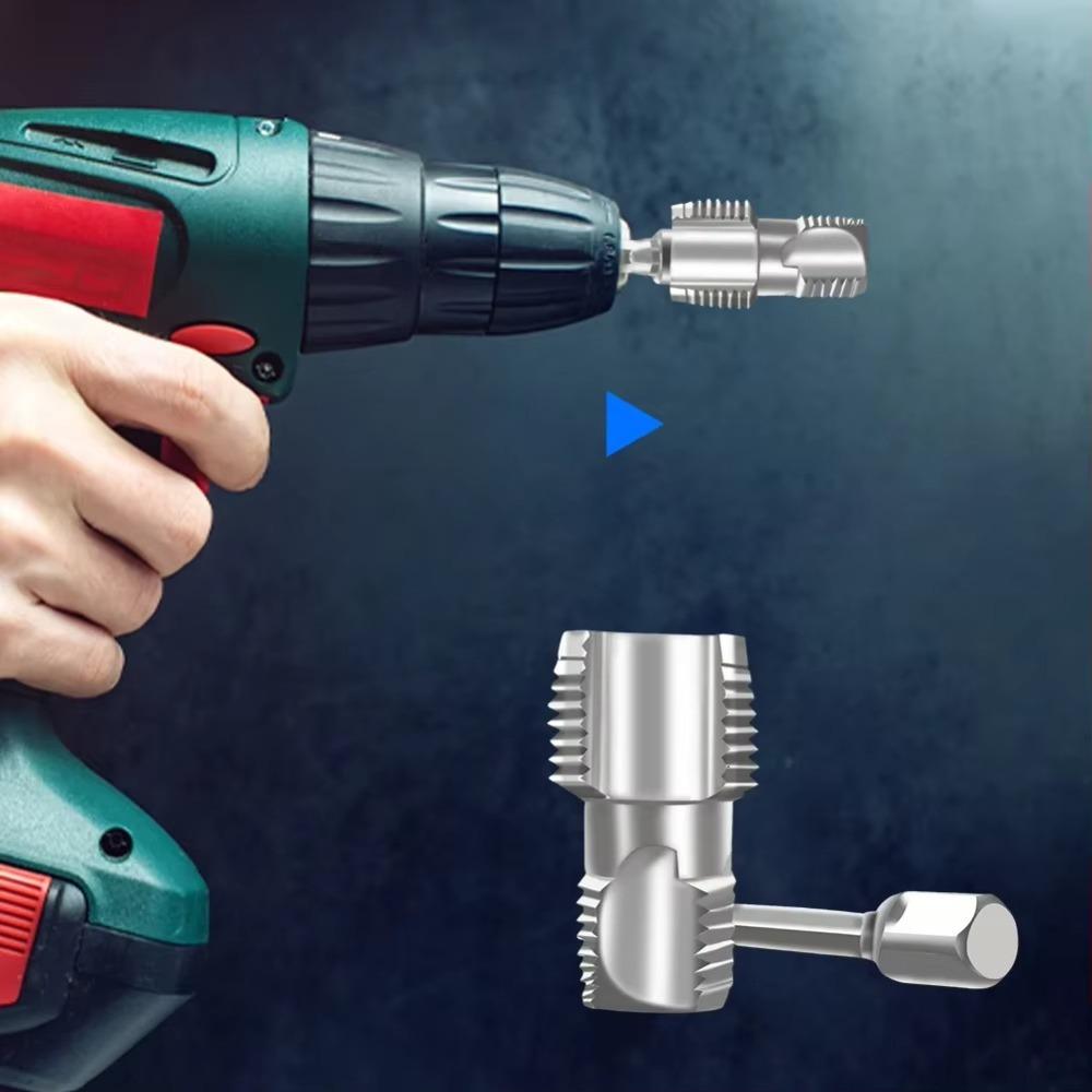 Double Head Water Pipe Inner Hole Opener Universal Manual Water Pipe Thread Openers 4-point 6-point Internal Thread Drill Bits