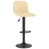 Bar Stool 2 Pcs Cream Velvet