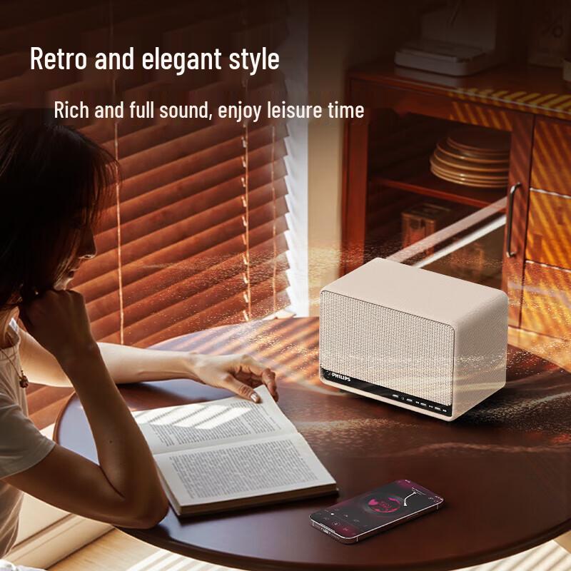 Philips TAS6500 Retro Bluetooth Desktop Speaker