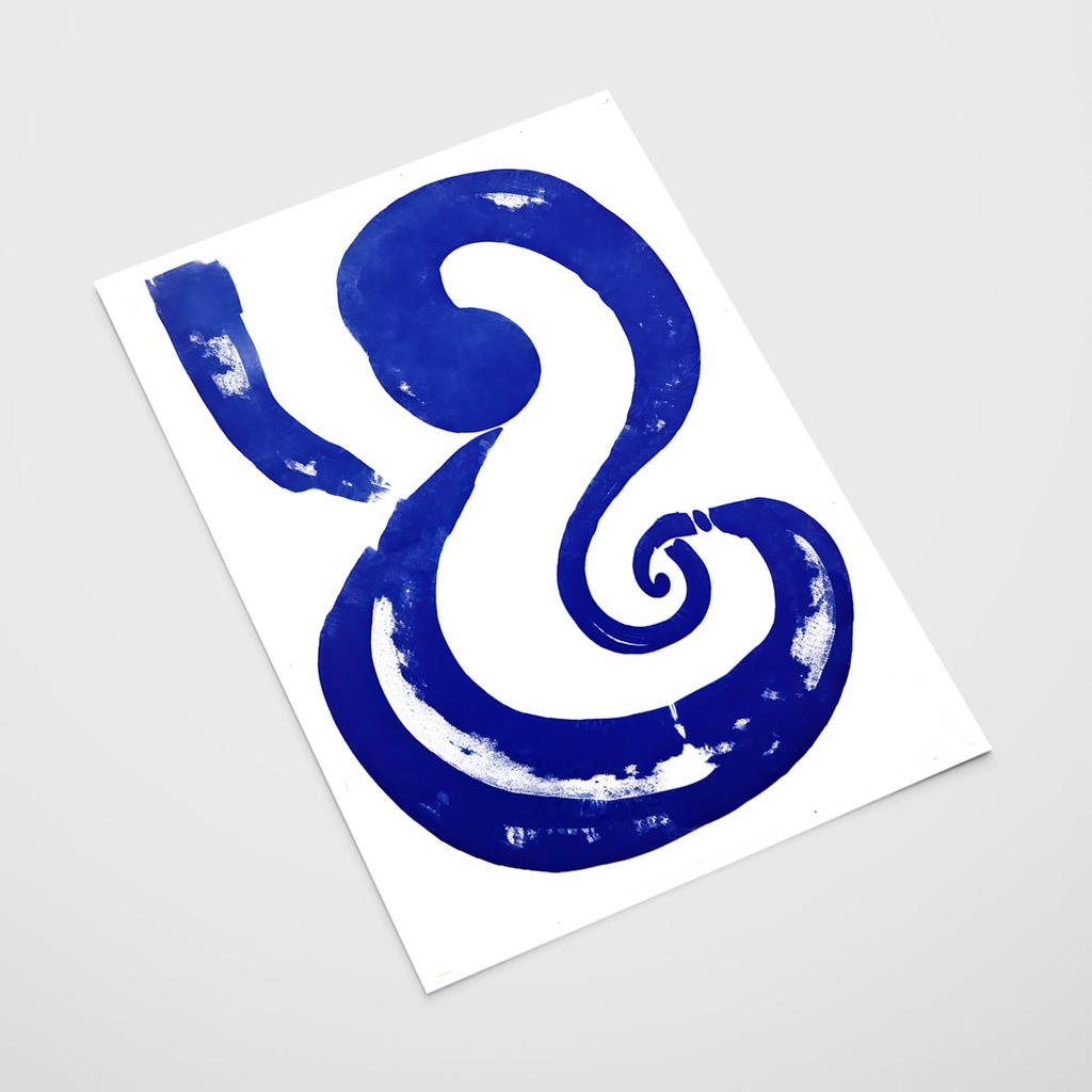 Plakat niebieski zawijas