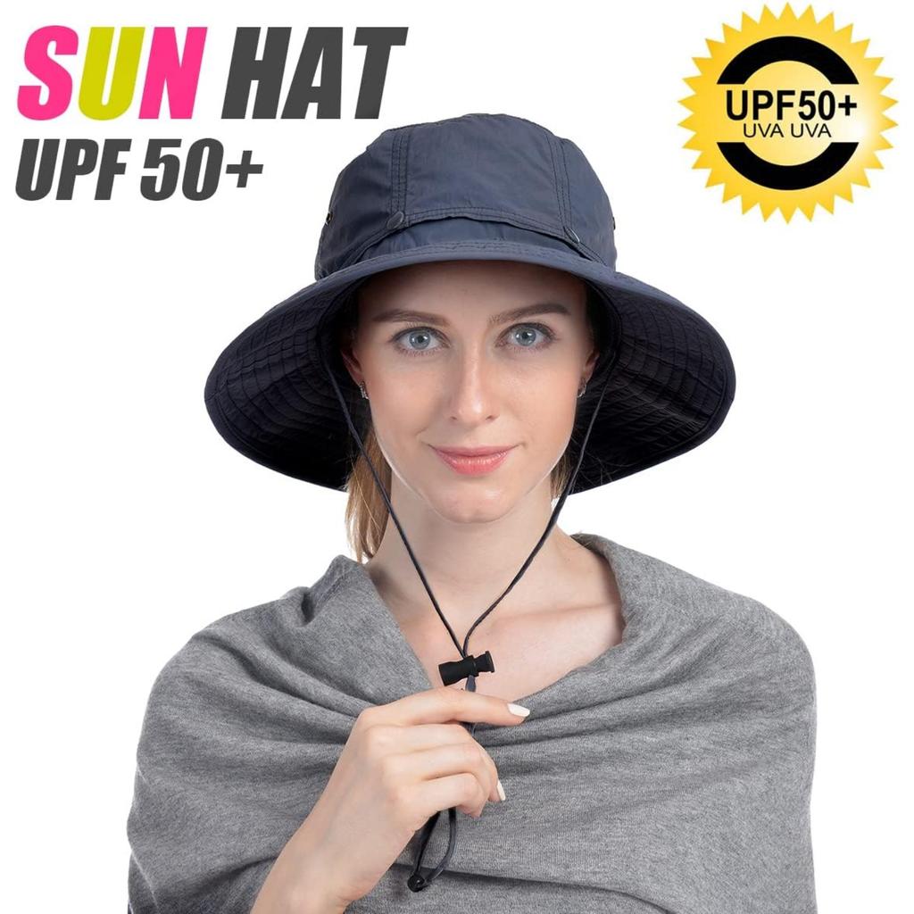 Cappello a Rete per la Testa, Cappello da Safari Cappello da Sole Cappello a Secchiello con Rete Nascosta