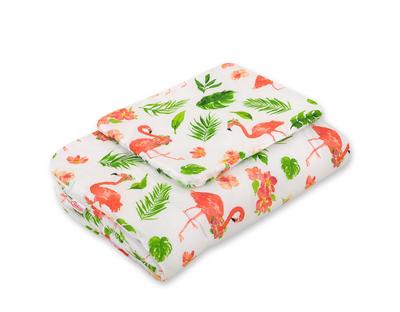 Baby Bedding Set with Filling 2-Piece 75X100Cm Newborn - Coral Flamingos