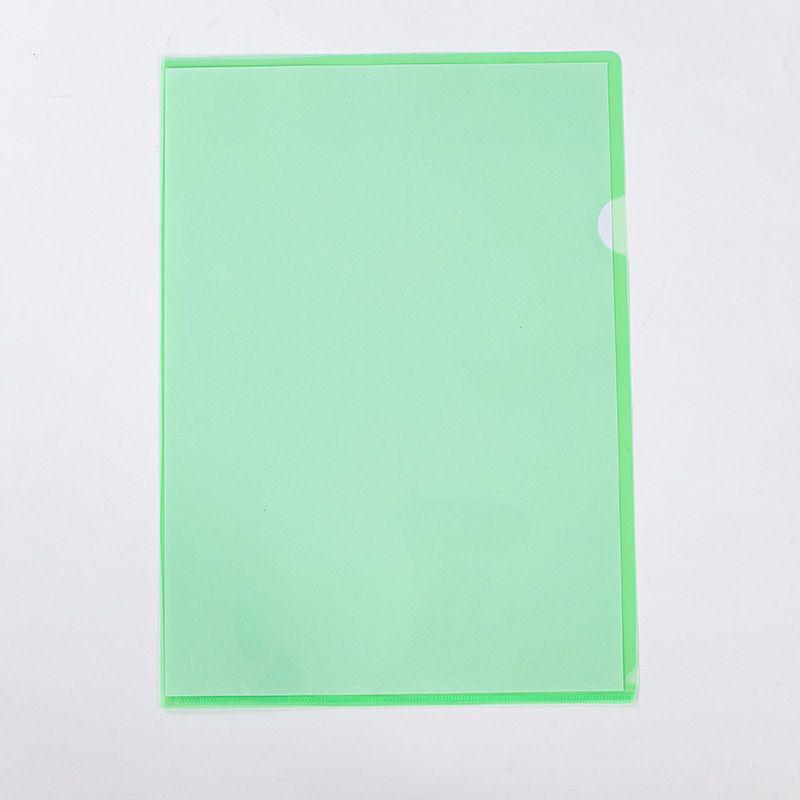 Transparent Colored A4L Thickened Two-Page Folder for Student Test Papers