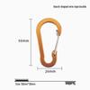 Colorful Aluminum Gourd Carabiner Keychain with S-Shaped Quick Release & Water Bottle Hanger