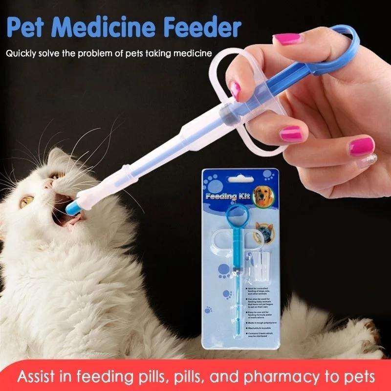 1PCS Pet Syringe Pill Pusher Tablet Syrup Milk Cat Tube Feeder Tool Dog Accessories