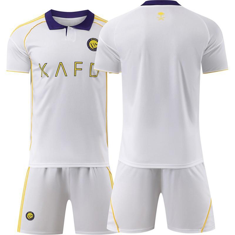 2526 Riad Sieg Zweites Auswärtsfußballtrikot Nr. 7 C Ronaldo 10 Mane Set für Erwachsene Kinder Männer Frauen
