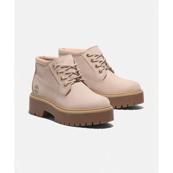 Timberland Stone Street Bequeme Kurze Stiefel Damenstiefel Beige A2HA9EN7