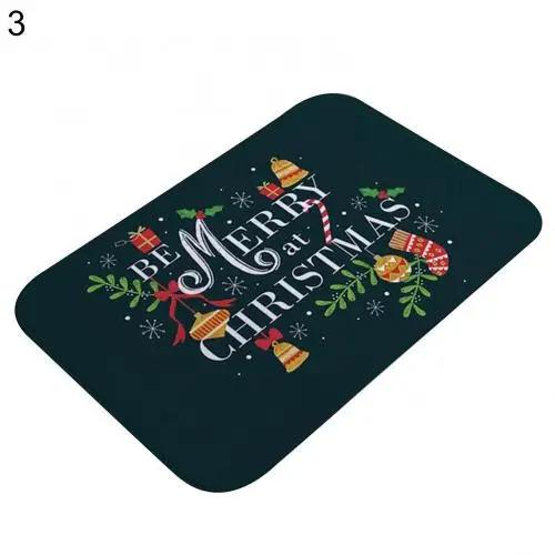 Tapete de Chão Feliz de Natal para Banheiro Macio, Cozinha, Quarto, Entrada Tapete de Porta de Boas-Vindas, Decoração de Casa