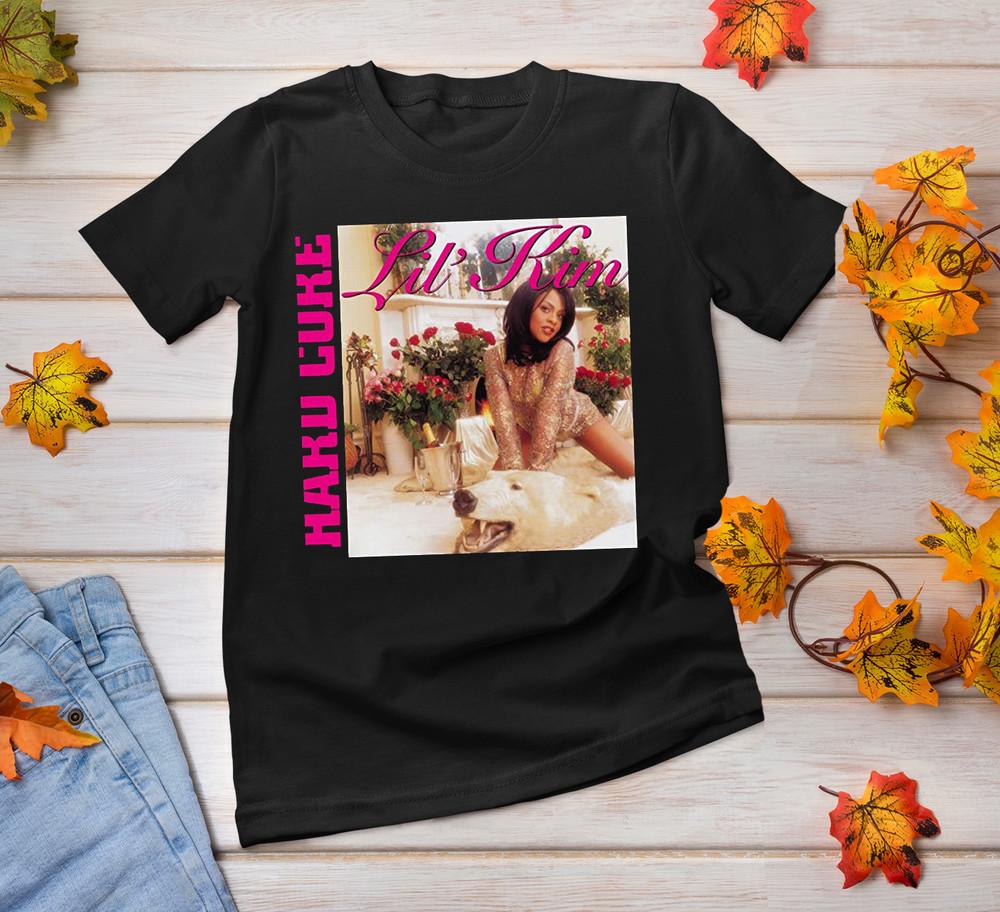 

Lil Kim Hard Core Short Sleeve Black Unisex All size Tee Shirt Unisex T-Shirt S