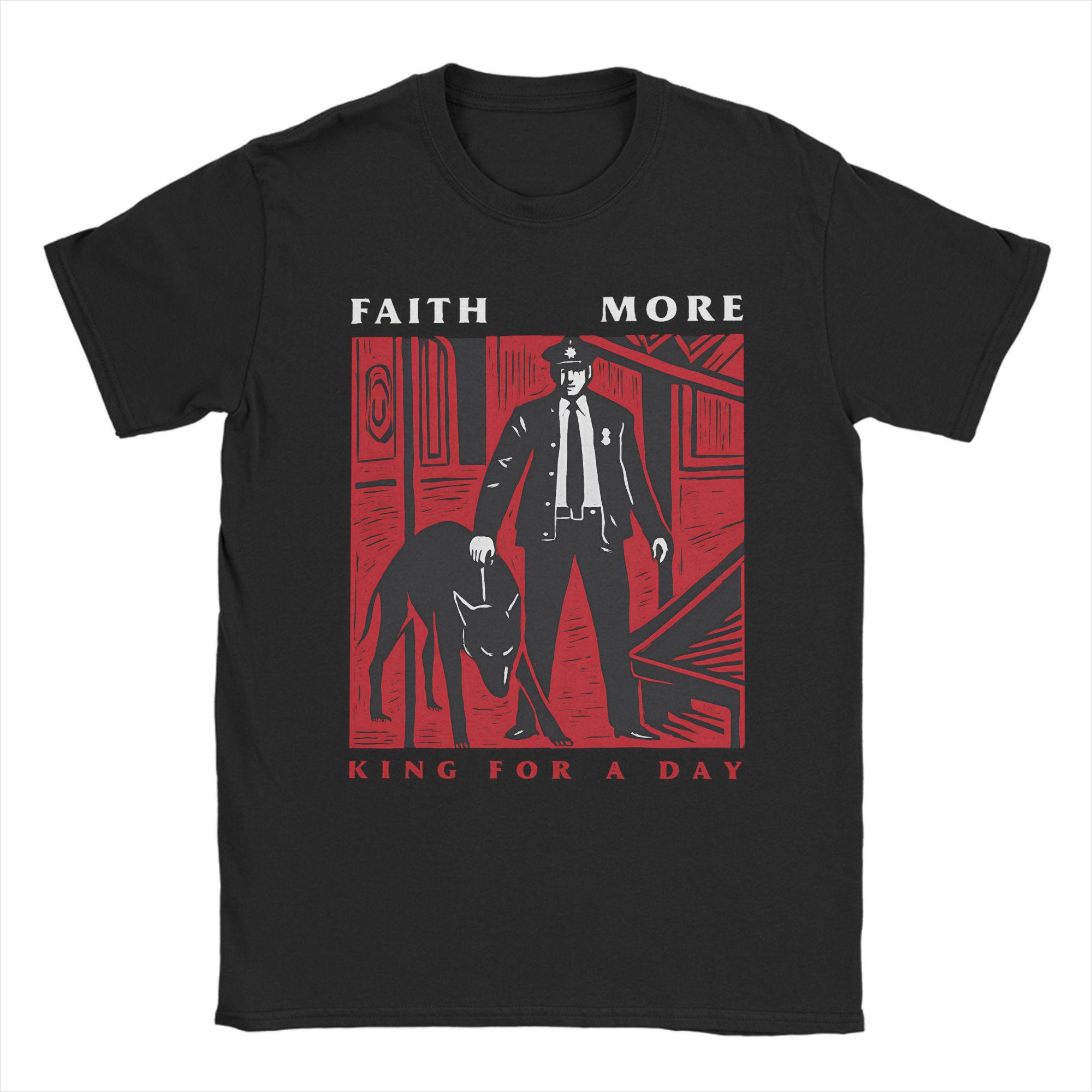 

King For A Day Faith No More Song T Shirt Men s Vintage 100 Cotton T-Shirts Summer O Neck Tee Shirt Wholesale Big Size Clothes 4XL