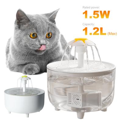Automatická fontána na vodu pre domáce zvieratá, miska na pitie pre mačky s filtrom, 1200 ml, USB, elektrická, tichá, dávkovač vody pre mačky, pijan pre mačky, filter na vodu