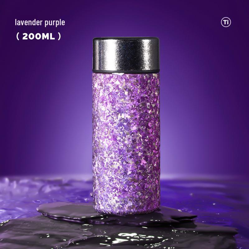 Premium Pure Titanium Insulated Water Cup - Lightweight, Portable, and Elegant Gift