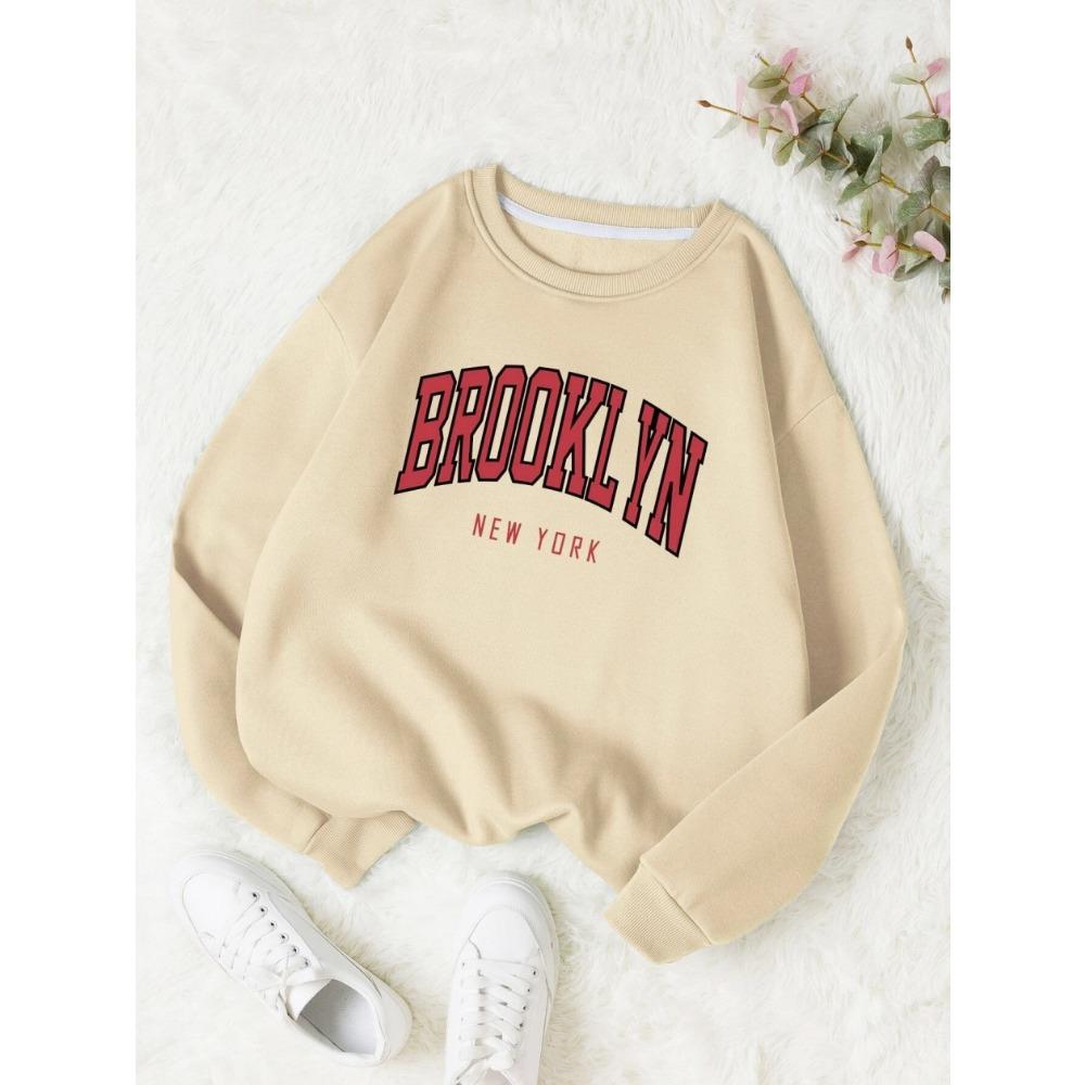 Brooklyn New York Printed Hoodies Women Colorful Clothes Basic Trend Sweatshirt Tops Be Durable Harajuku Hoodie Womens