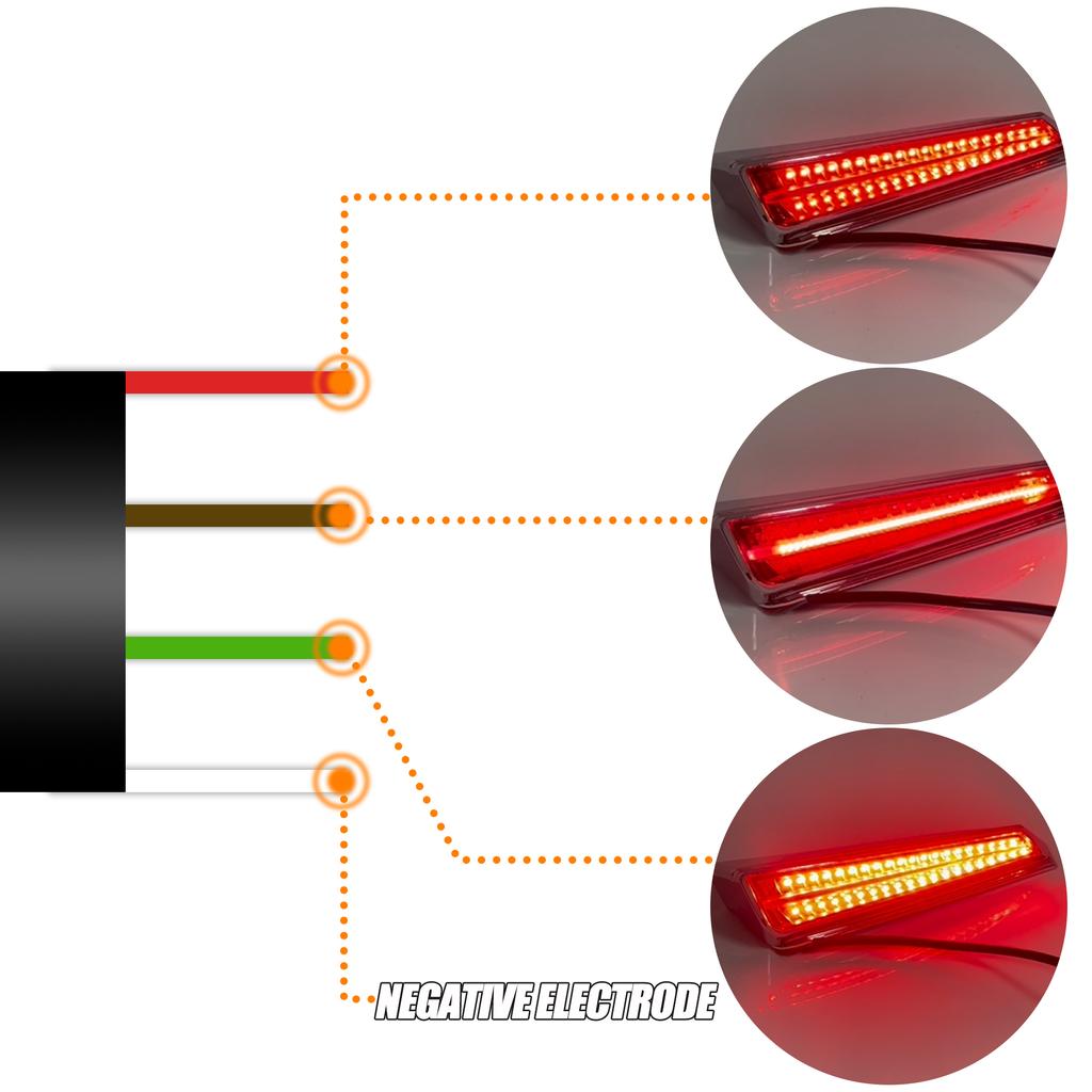 For Honda Goldwing GL1800 F6B 2018-2023 Touring Motorcycle Rear Fender LED Tail Lights Turn Signal DRL Assembly Saddlebag Lamp