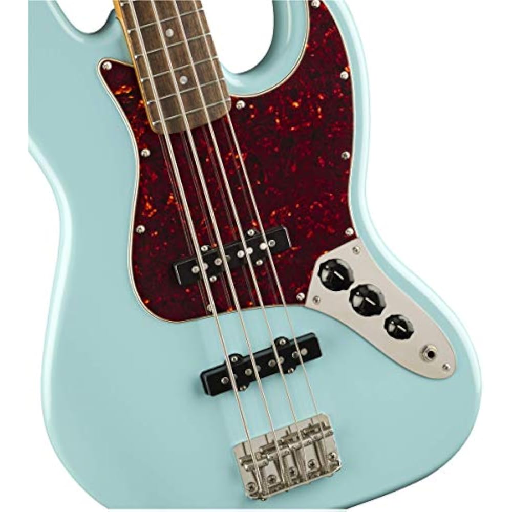 Squier by Fender Electric Bass Classic Vibe '60s Jazz Bass®, Laurel Fingerboard, Daphne Blue with...