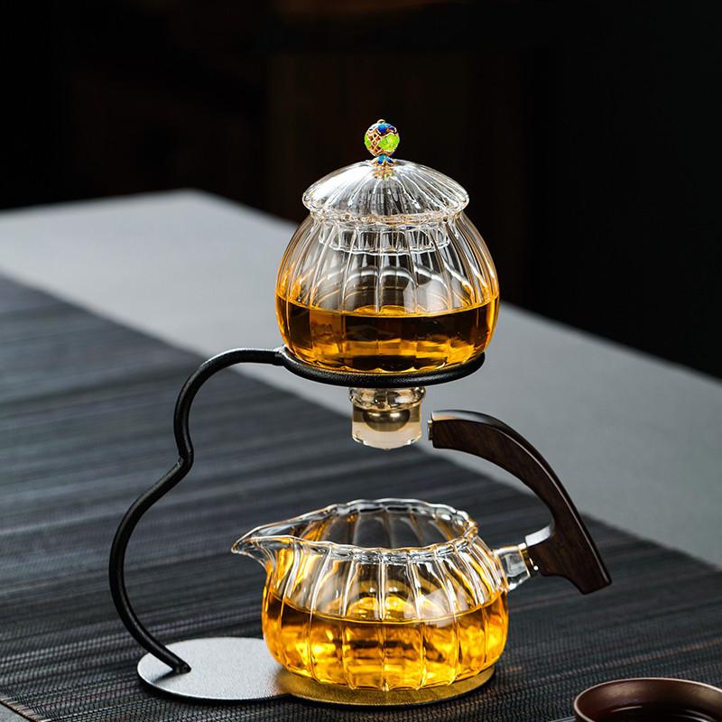 Creative Heat-resistant Teapot Glass Automatic Tea Making Pu'er Scented Kung Fu tea Tea Set Infuser Drinking Tea Maker