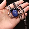 Natural Shell Alloy Necklace Spider-Shaped Brooch Pendant Charms For Elegant Women Love Romantic Gift