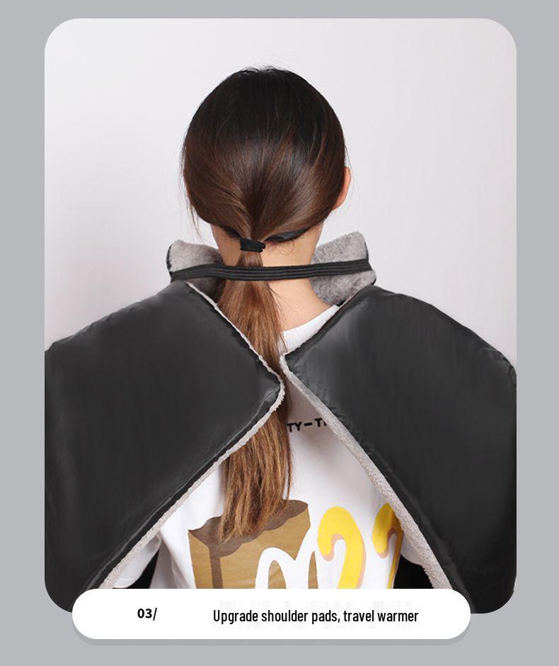 Thickened Fleece-Lined Electric Vehicle & Motorcycle Winter Windshield Quilt: Waterproof, Windproof, Extra Thick, Cold-Proof.