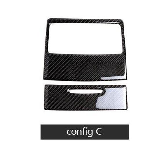 For BMW E90 3 Series 2005-2012 320i 325i Carbon Fiber Car Rear Air Condition Outlet Panel Frame Trim Decoration
