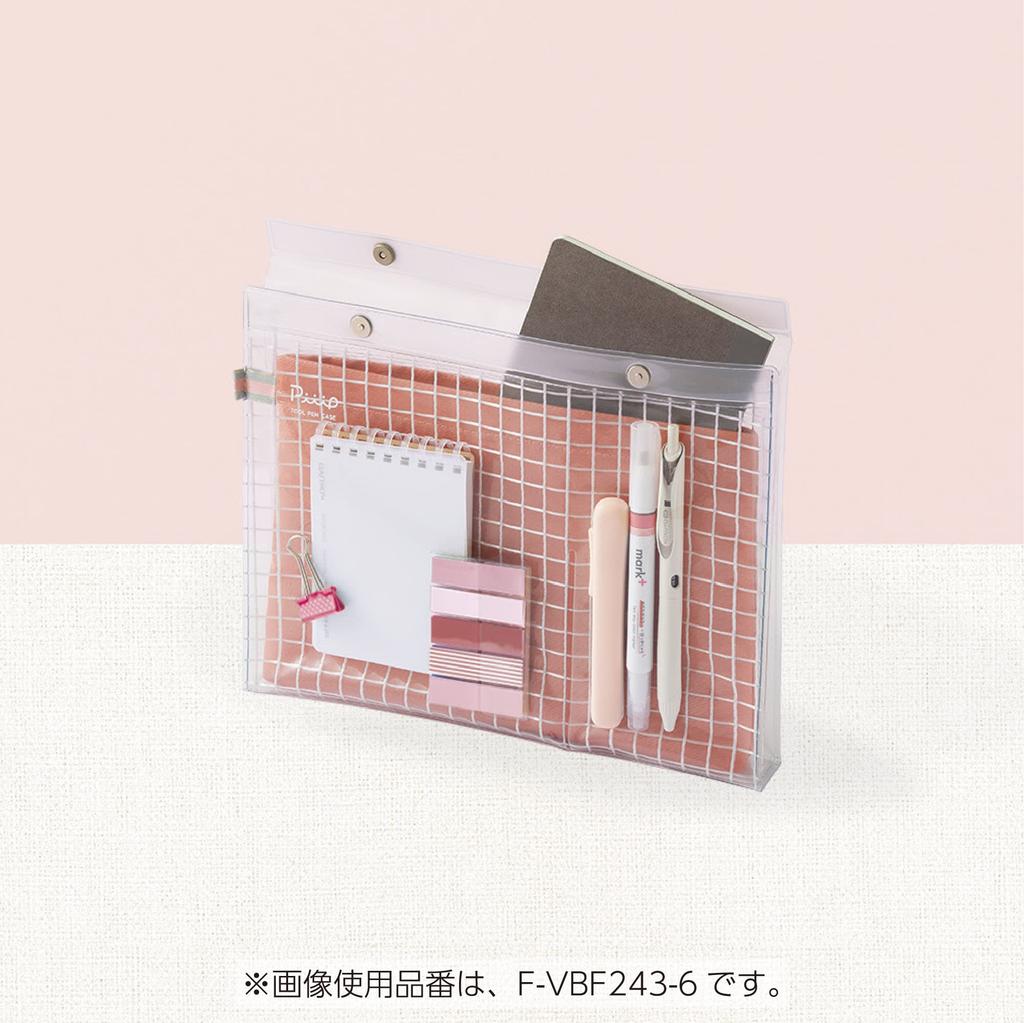 Kokuyo Pouch Pen Large A5 with Inner Oshikatsu Bag-in-Bag Case, Capacity, Size, Transparent, Case, Peep, F-VBF243-6