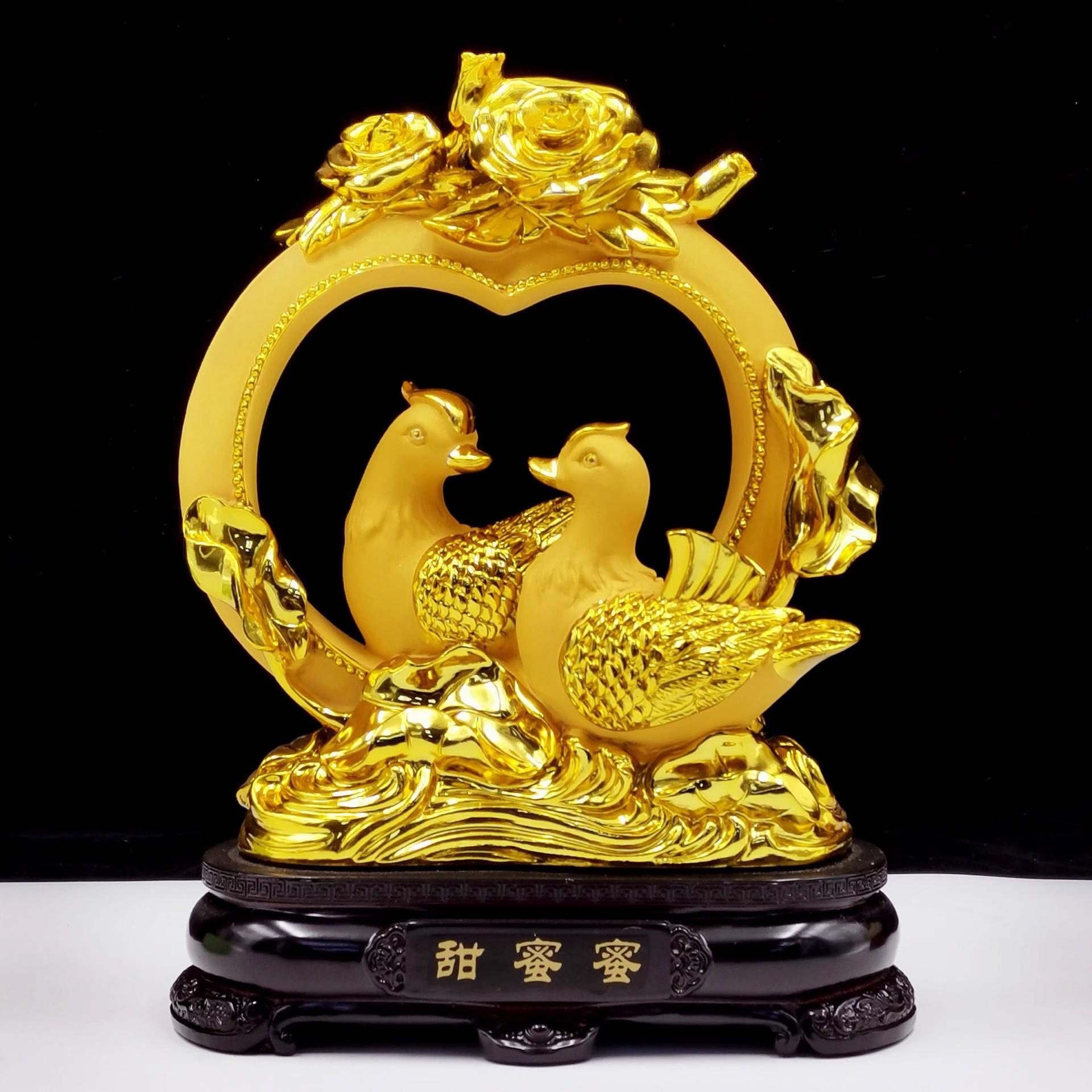 

Украшения из смолы в виде утки-мандаринки Украшения для стола в гостиной Свадебный подарок Аксессуары для украшения дома Изделия из смолы