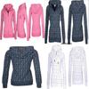Luxuriöser und weicher Damen-Kapuzenpullover aus Fleece mit Seeanker-Print und Reißverschluss
