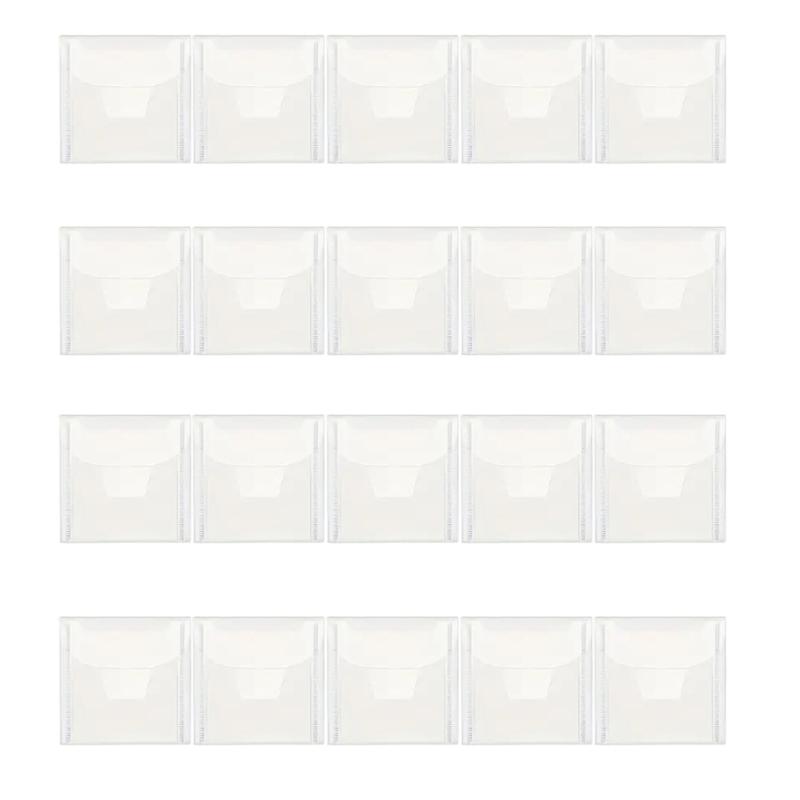 

20Pcs Clear File Bag Document Envelope Water Resistant Clear Storage Bag File Folder for File Picture Photo Jewelry 10x10cm
