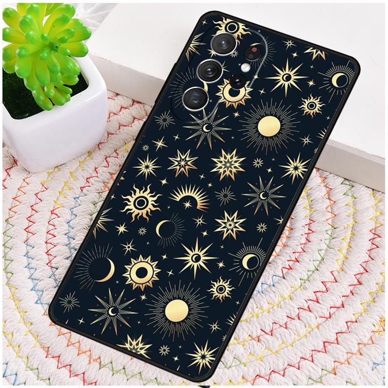 Suns Moons Clouds Astrological TPU Phone Case For Samsung Galaxy Note 10 Pro S26 S25 S24 S23 S22 Ultra Plus S21 FE S20 Cover