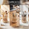Crystal Cosmetics Brushes Storage Cup Elegant Cosmetic Storage Box Personalized pen holder  Makeup