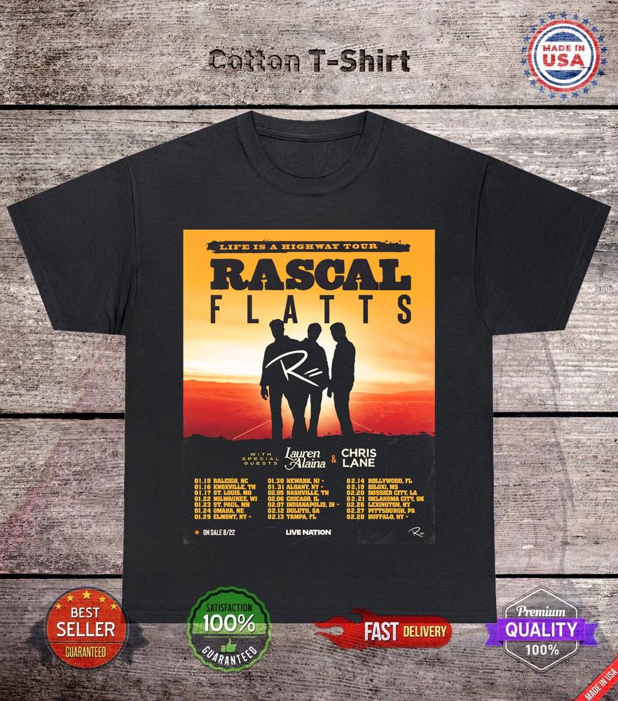 Rascal Flatts Band Member Gift For Fan On Tour T Shirt Full Size S-5XL QA1600 Unisex T-Shirt S