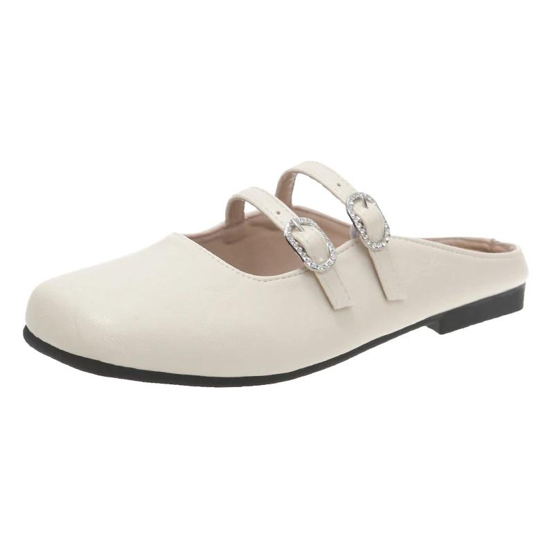 Fashion Square Toe Women Mary Jane Shoes Fashion Shallow Ladies Casual Soft Sole Flats 2025 Spring Women's Comfort Ballerinas Shoes