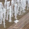 Sguscia d'acqua in acciaio inossidabile Uscita per stagno da patio 3,93x3,93x1,61 Moderno beccuccio per fontana da esterno Elemento acquatico per giardino e cortile