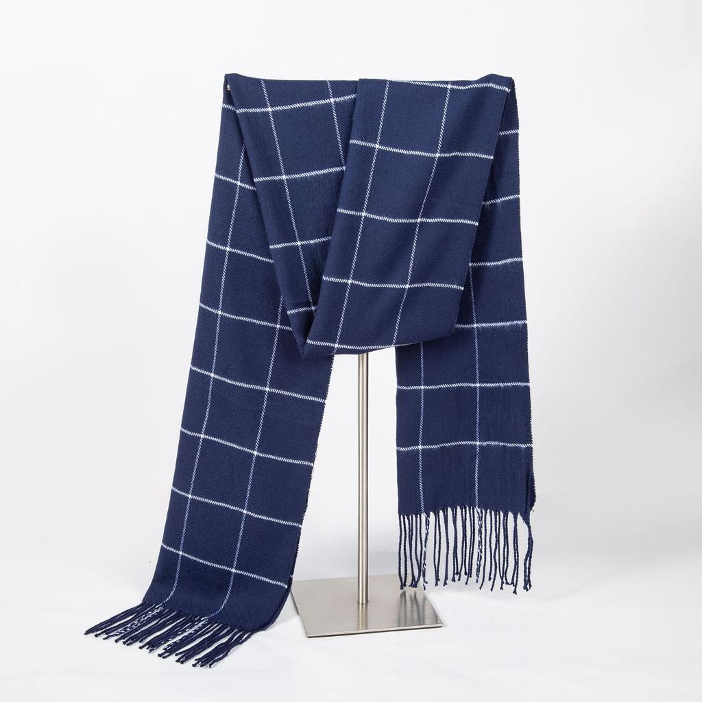 Plaid Long Scarf Winter Warm Cashmere Women Pashmina Foulard Bandana Scarves Female Luxury Hijab Tassel Shawl Wraps  New