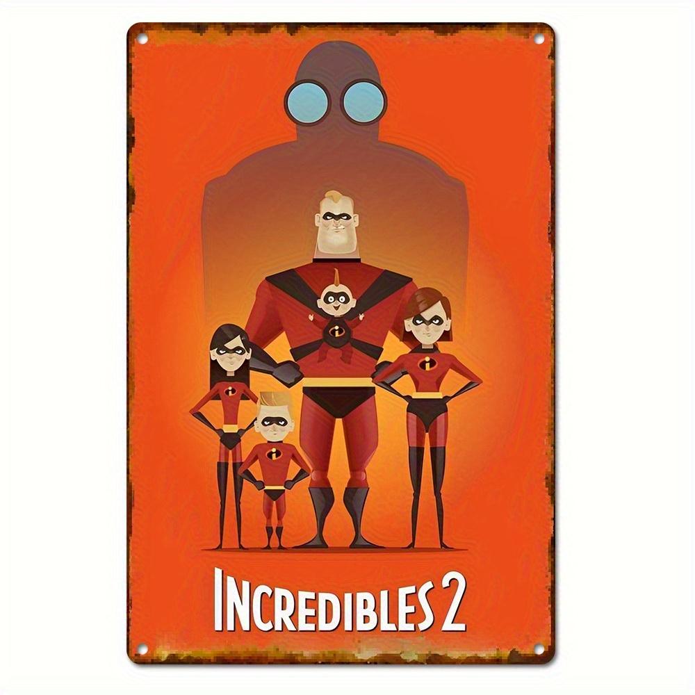 Miniso Disney Animation World Tin Sign Decor Wall Decor Art Wall Mural Room Decoration Decor Retro Metal Sign Plate Bar Posters