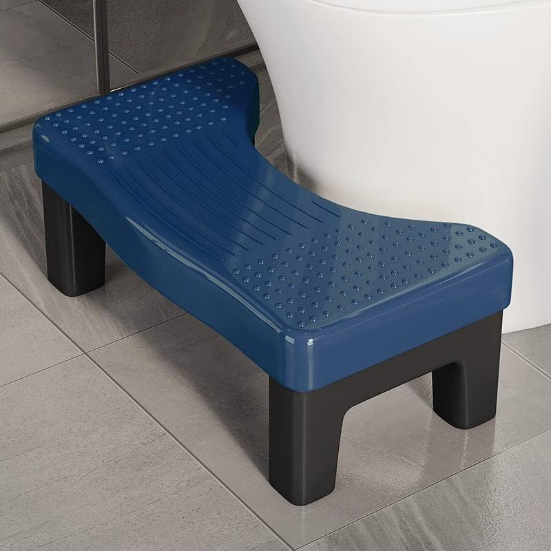 Sgabello da WC in Plastica PP per Adulti e Bambini, Poggiapiedi Antiscivolo per Bagno, Sgabello Gradino, Ausilio per il Sollievo da Emorroidi per Donne Incinte