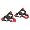 TB‑011 Universal Road Bike Cleats 6 Degree Float Self Locking Cycling Pedals Cleat SetBlack Red