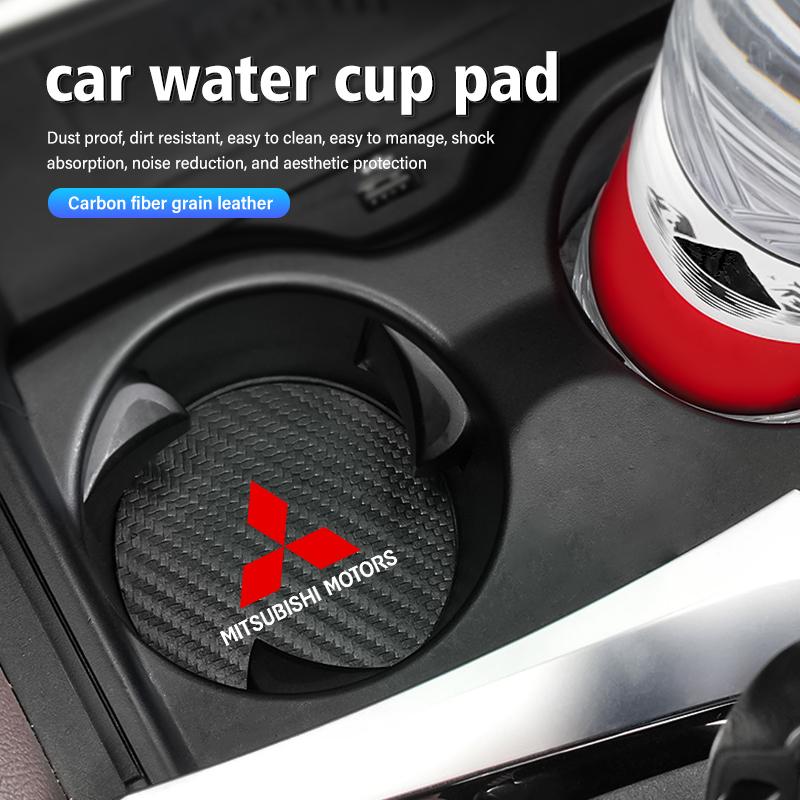 Podložka pod hrnek z uhlíkových vláken Protiskluzová Odolná Autopříslušenství Pro Mitsubishi Outlander Lancer L200 ASX Pajero Grandis Eclipse