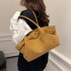 Large Capacity Tote Bag Women 2025 Autumn and Winter New Commuting Lazy Wind Matte Vegetable Basket Single Shoulder Dumplings Large