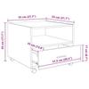 Coffee Table Black Oak Look 55 x 55 x 45 cm Engineered Wood