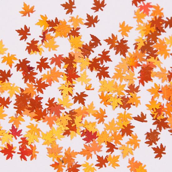 12 Color Maple Leaf Holographic Shiny Nail Art Glitter Sequins Manicure Decor