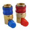 Adapter Coupler Quick Connector HVAC Maintenance 90-degree Design Adjustable Alloy Color Coded Easy To Connect