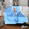 Haaland Spielerpose Flanelldecke, Weiches Polyester, Modernes Design, Ganzjahres für Camping, Reisen, Geschenke für Feiertage oder Geburtstage