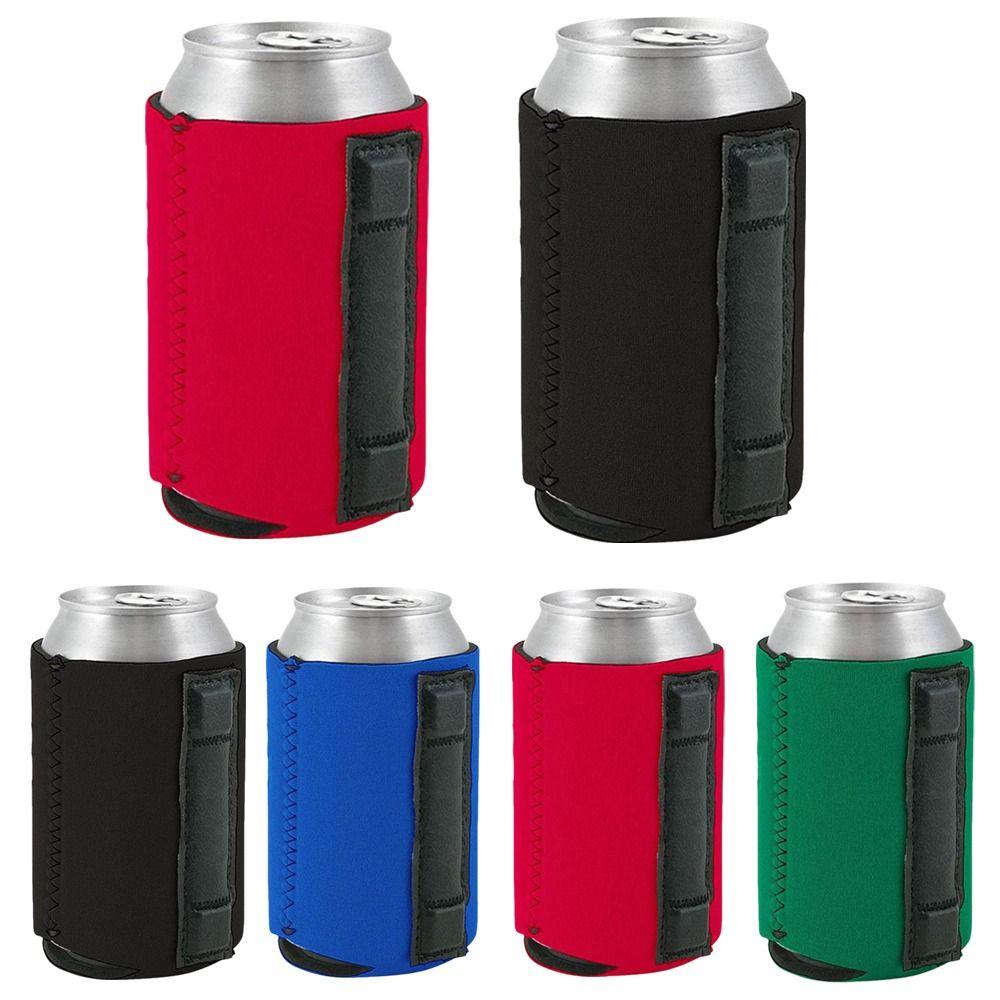 Reusable Can Cooler Insulated Sleeve Neoprene Bottle Sleeve Portable Drink Sleeves  BBQ