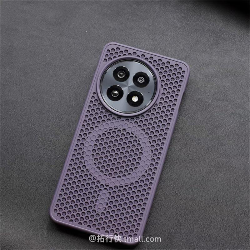 Honeycomb Mesh Cooling Magnetic Case For OnePlus 13 12 R ACE 5 Pro 3 One Plus 12 13R For MagSafe Protective Cover Fashion Shell