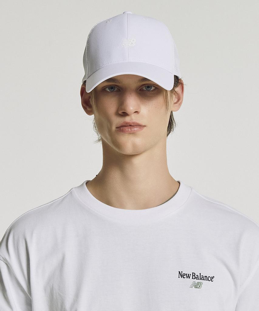 Nyuballanseu Nbgdgf2202 / Frozen Mesh Structure Ball Cap (White)
