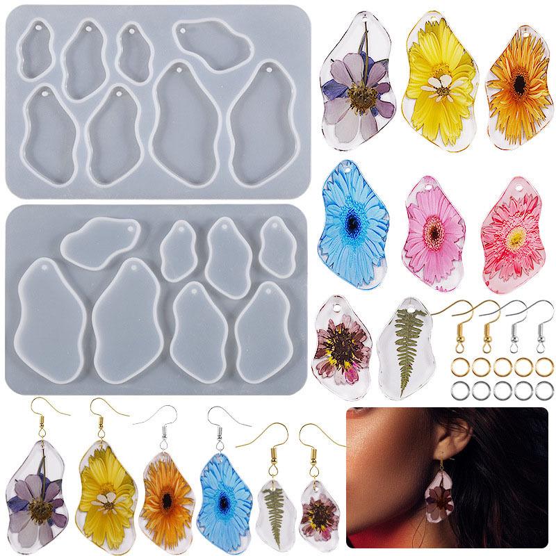 Poppy DIY Silicone Mold for Resin Earring, Pendant, Keychain.
