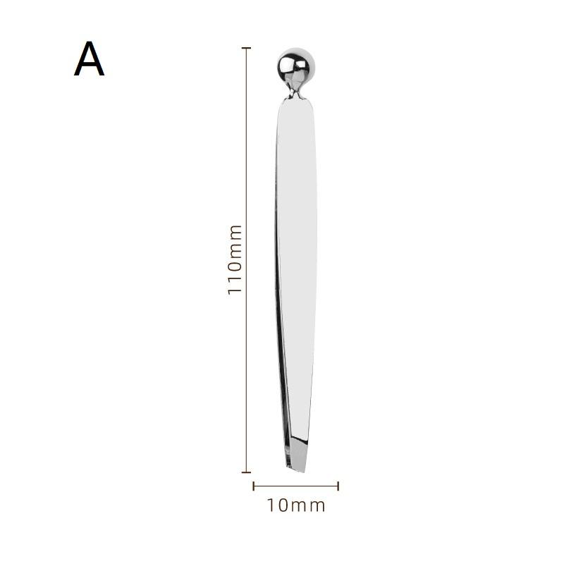 

Eyebrow Tweezers For Eyebrow & Facial Hair Removal Beard Clip With Massage Bead Stainless Steel Eyebrow Professional Beauty Tool A