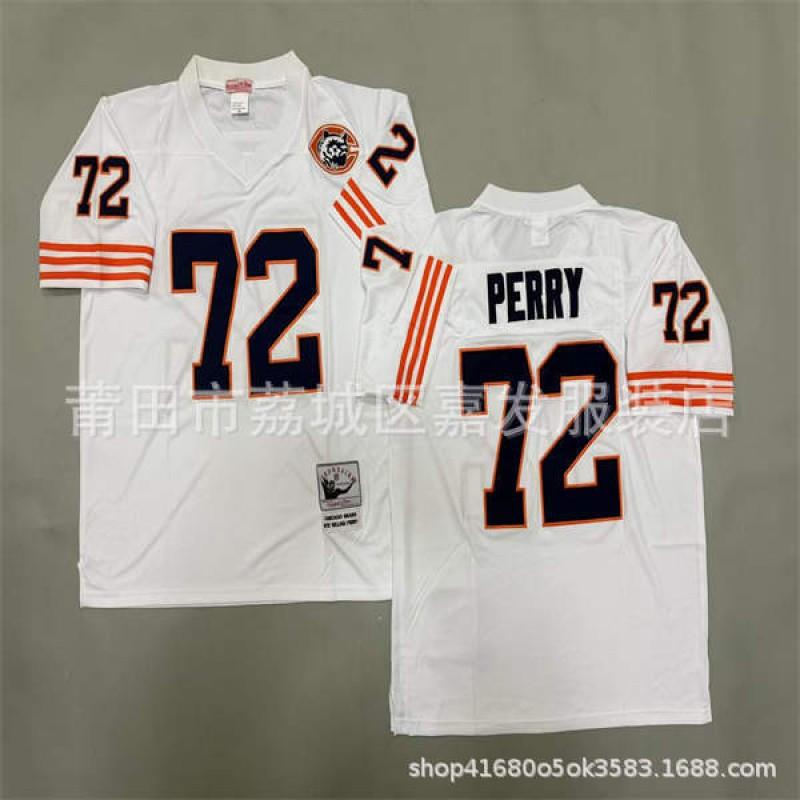 Chicago Bears Vintage NFL Football Jersey Mens Cotton Embroidered Retro Sports Apparel Size S To XXXL