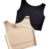 Wireless Thin Sports Bra Women's Invisible Comfortable Breathable Underwear Shockproof Back Beautifying Large Size Vest